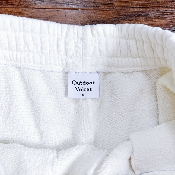 Outdoor Voices • Nimbus Sweatpant jogger pants Vanilla organic cotton terry knit - Picture 5 of 14